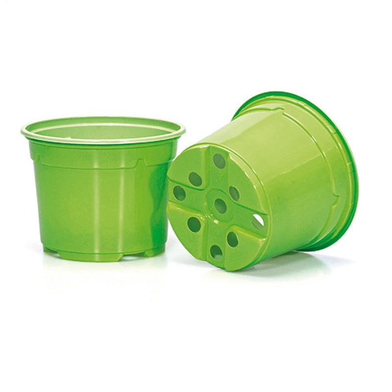 9cm Duo Thermo-Formed Pots - Green