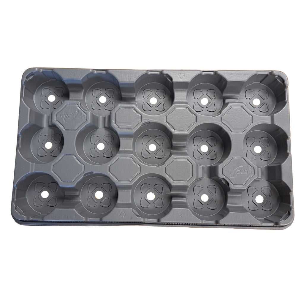 10.5cm x 15 pot Carry Tray  - Grey