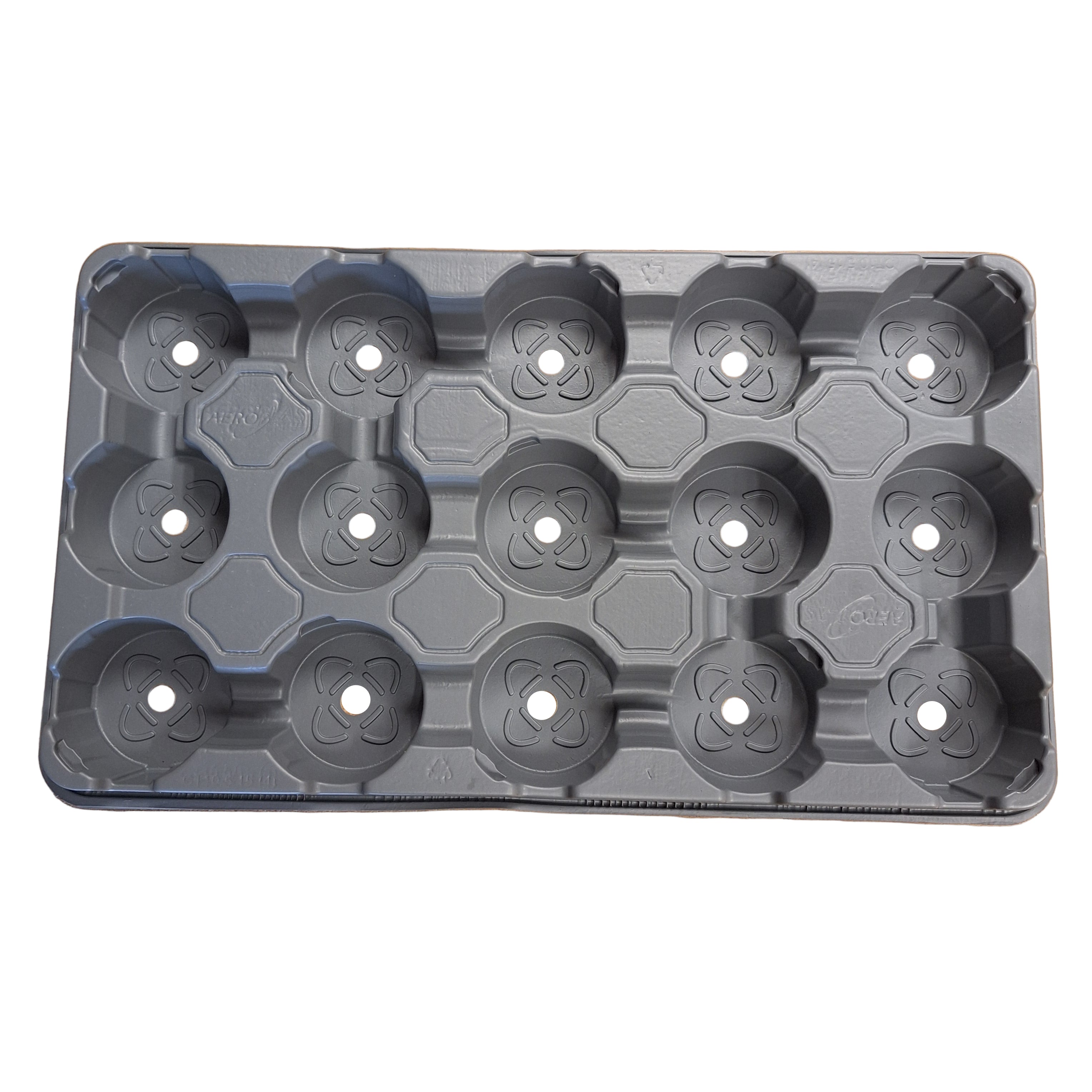 10.5cm x 15 pot Carry Tray  - Grey