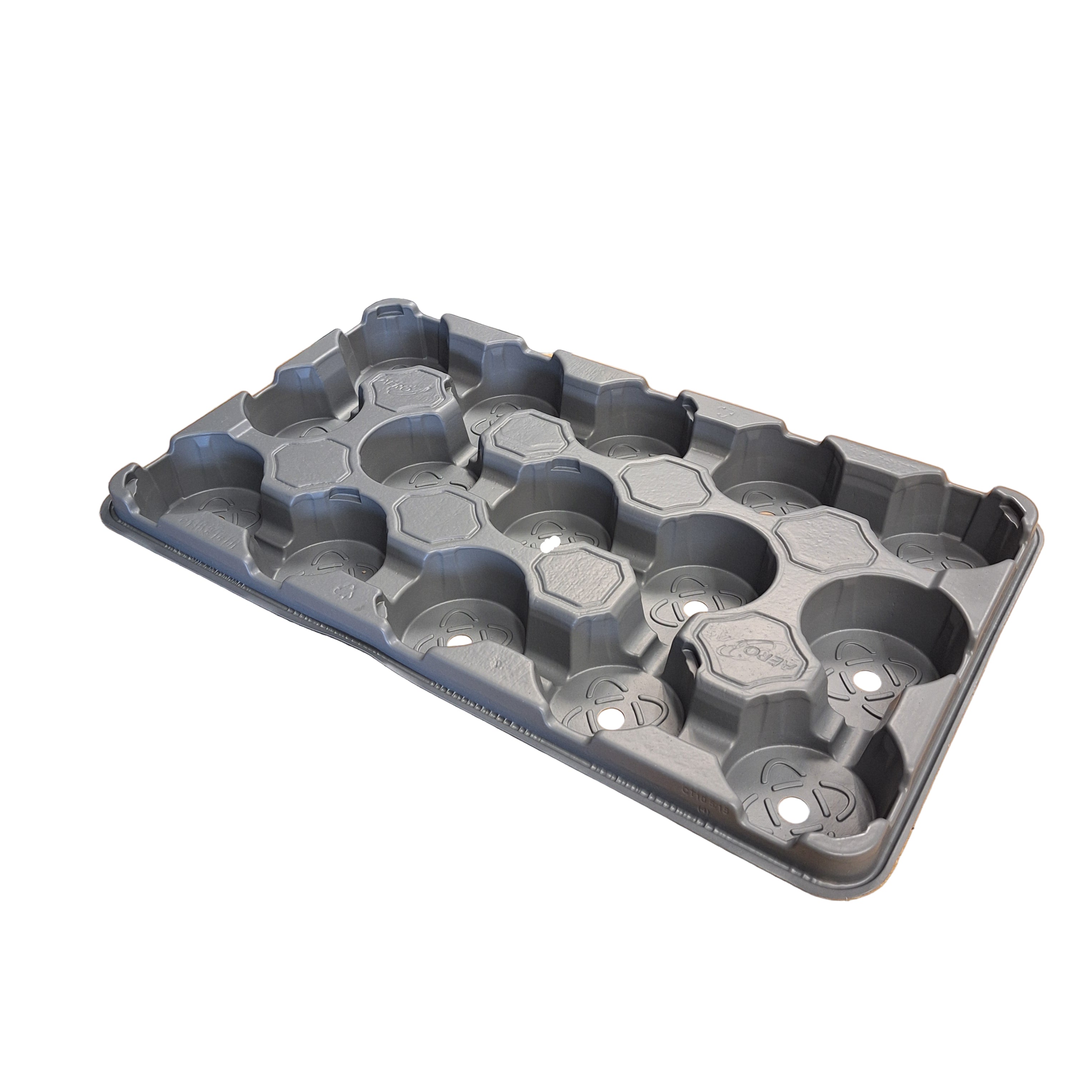 10.5cm x 15 pot Carry Tray  - Grey
