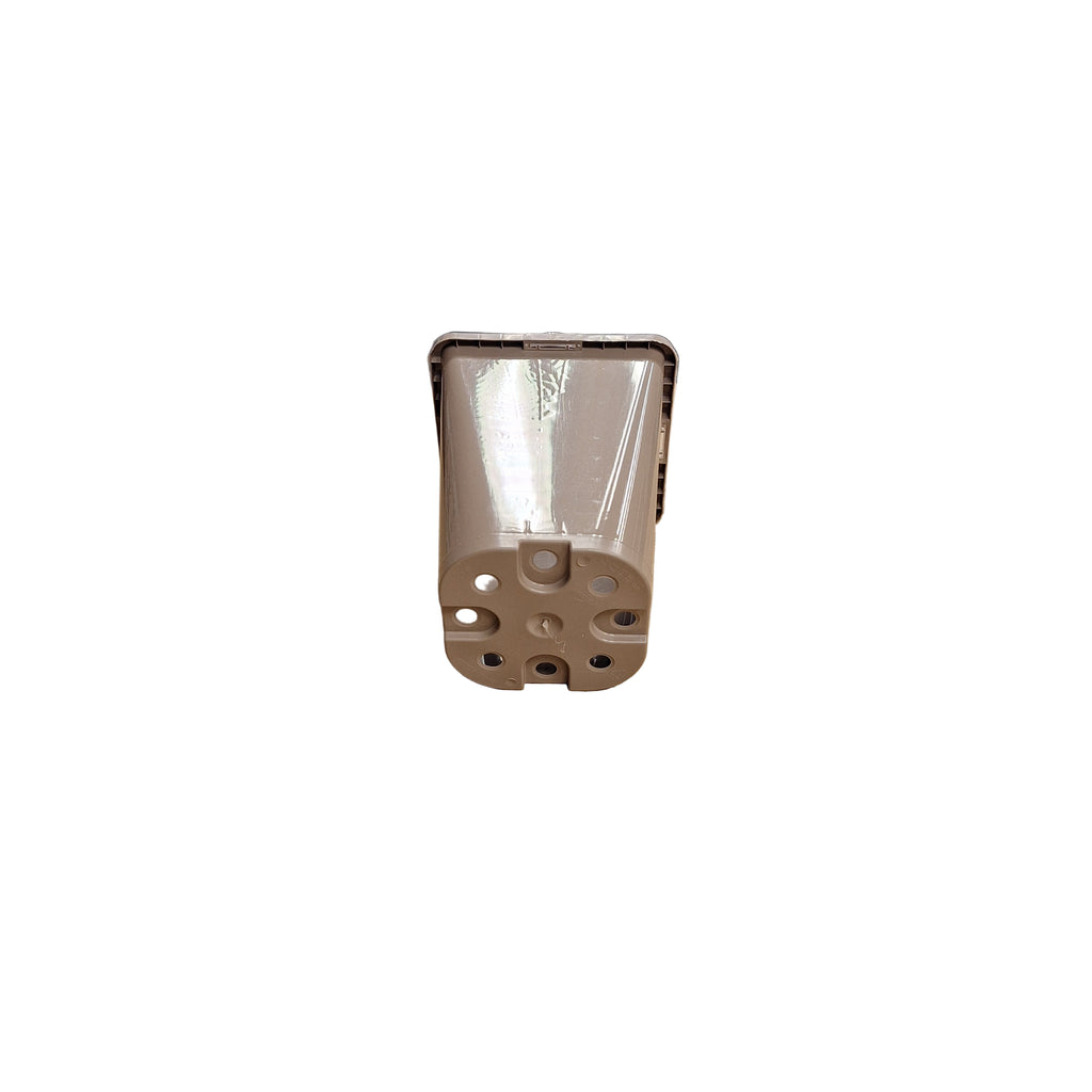 11.2cm 1L Sq Round Plant Pots - Taupe