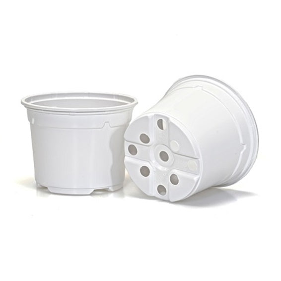 12cm Duo Thermo-Formed Pots - White