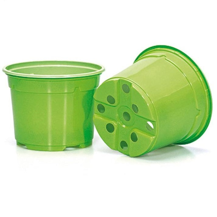 12cm Duo Thermo-Formed Pots - Green