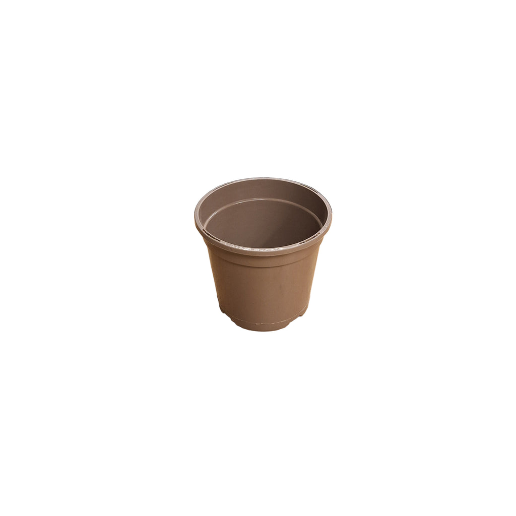 13cm 1L Round Slotted Pots - Taupe