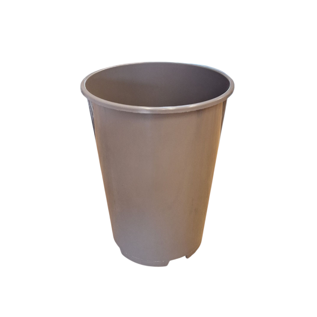 16cm 3L Round Plant Pots - Deep - Taupe