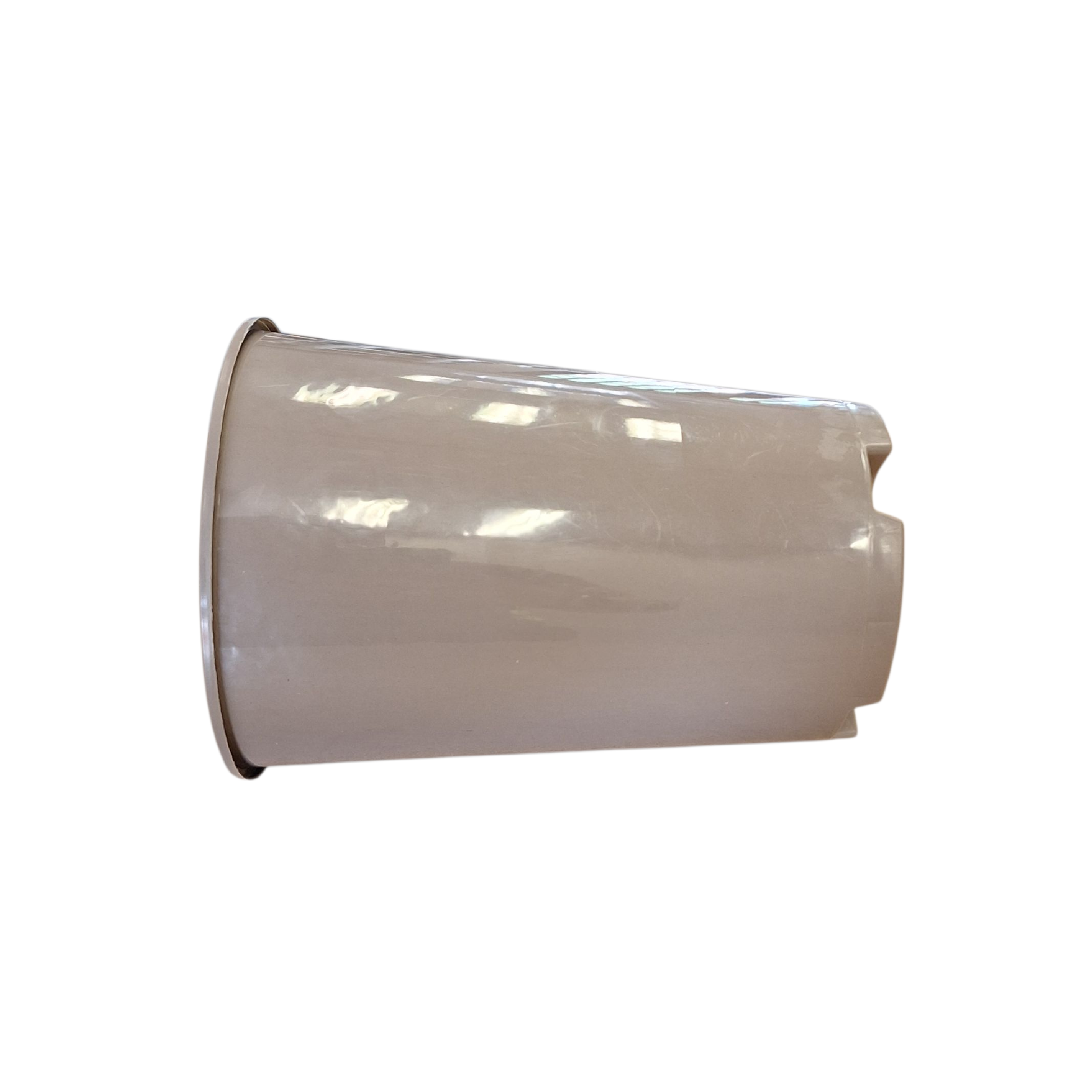 16cm 3L Round Plant Pots - Deep - Taupe