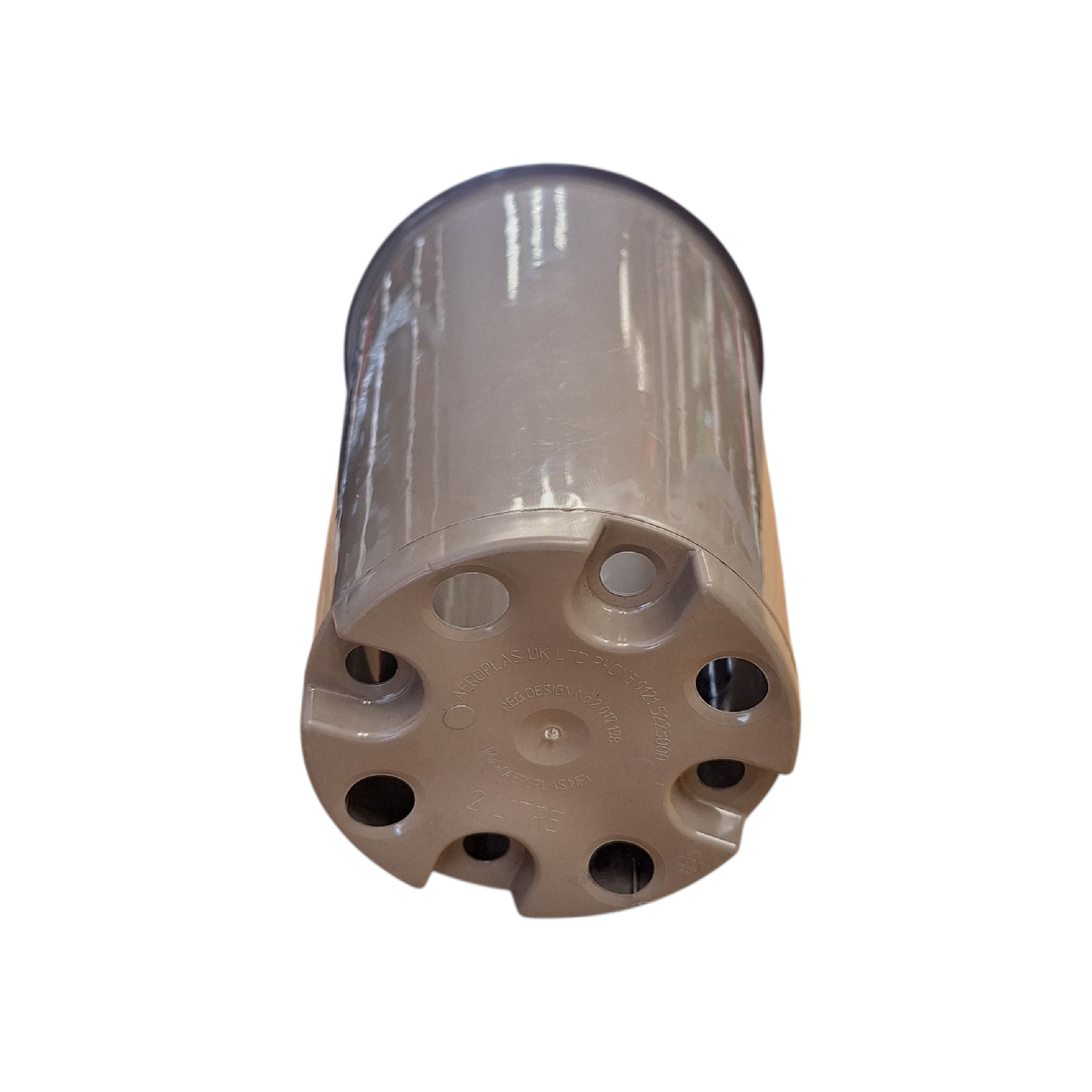 16cm 3L Round Plant Pots - Deep - Taupe