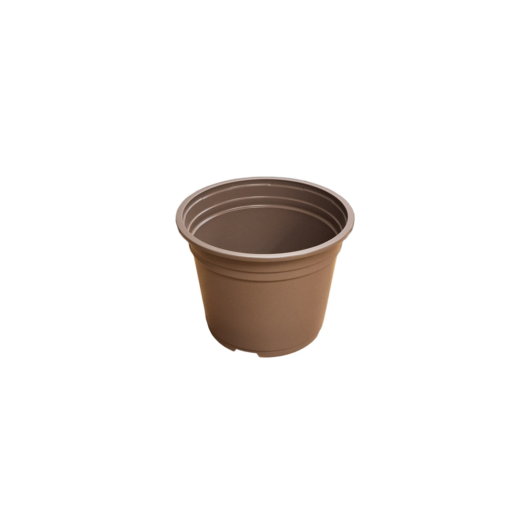 17cm 2L Round Thermo-Formed Pots - Taupe