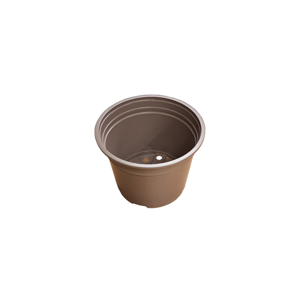 17cm 2L Round Thermo-Formed Pots - Taupe
