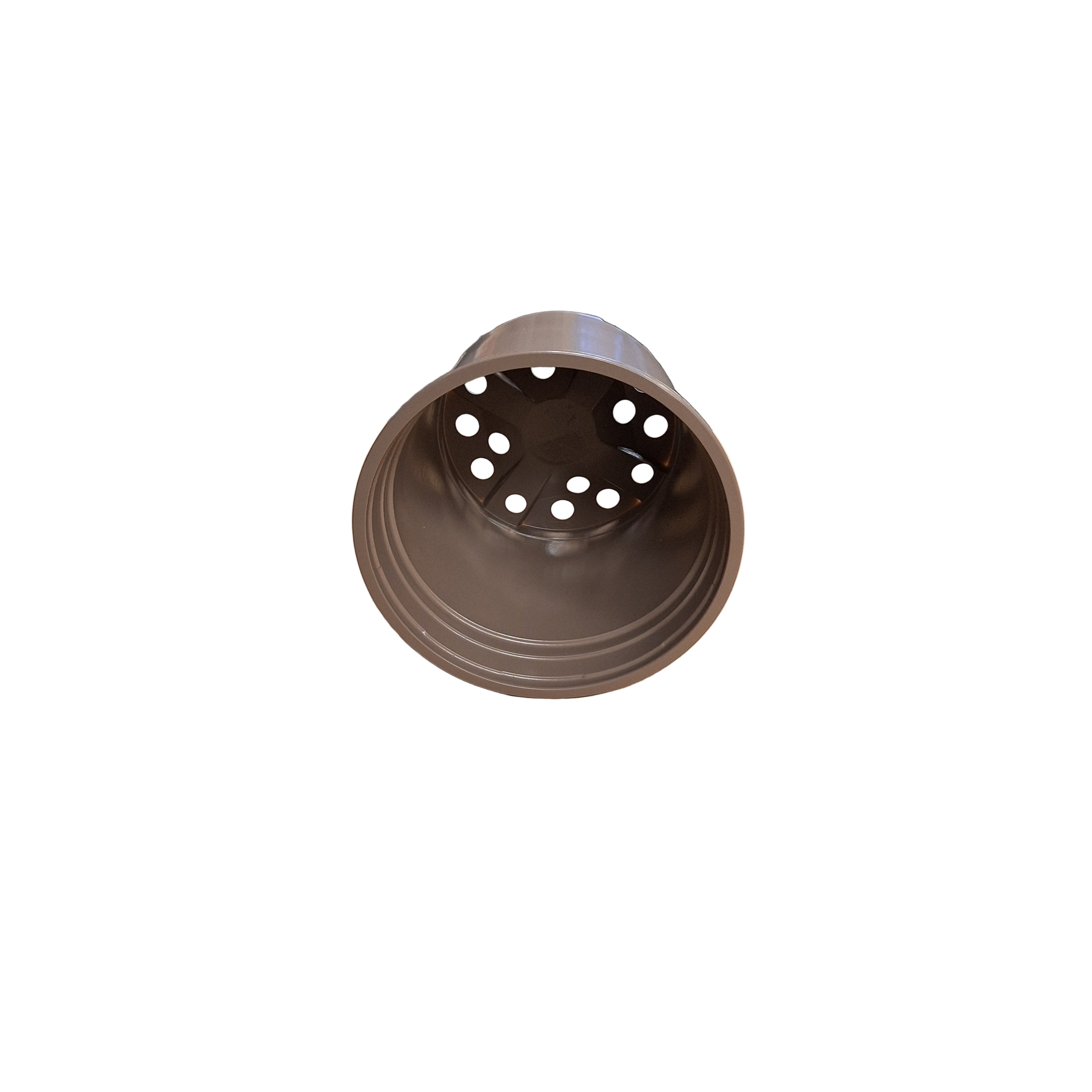 17cm 2L Round Thermo-Formed Pots - Taupe