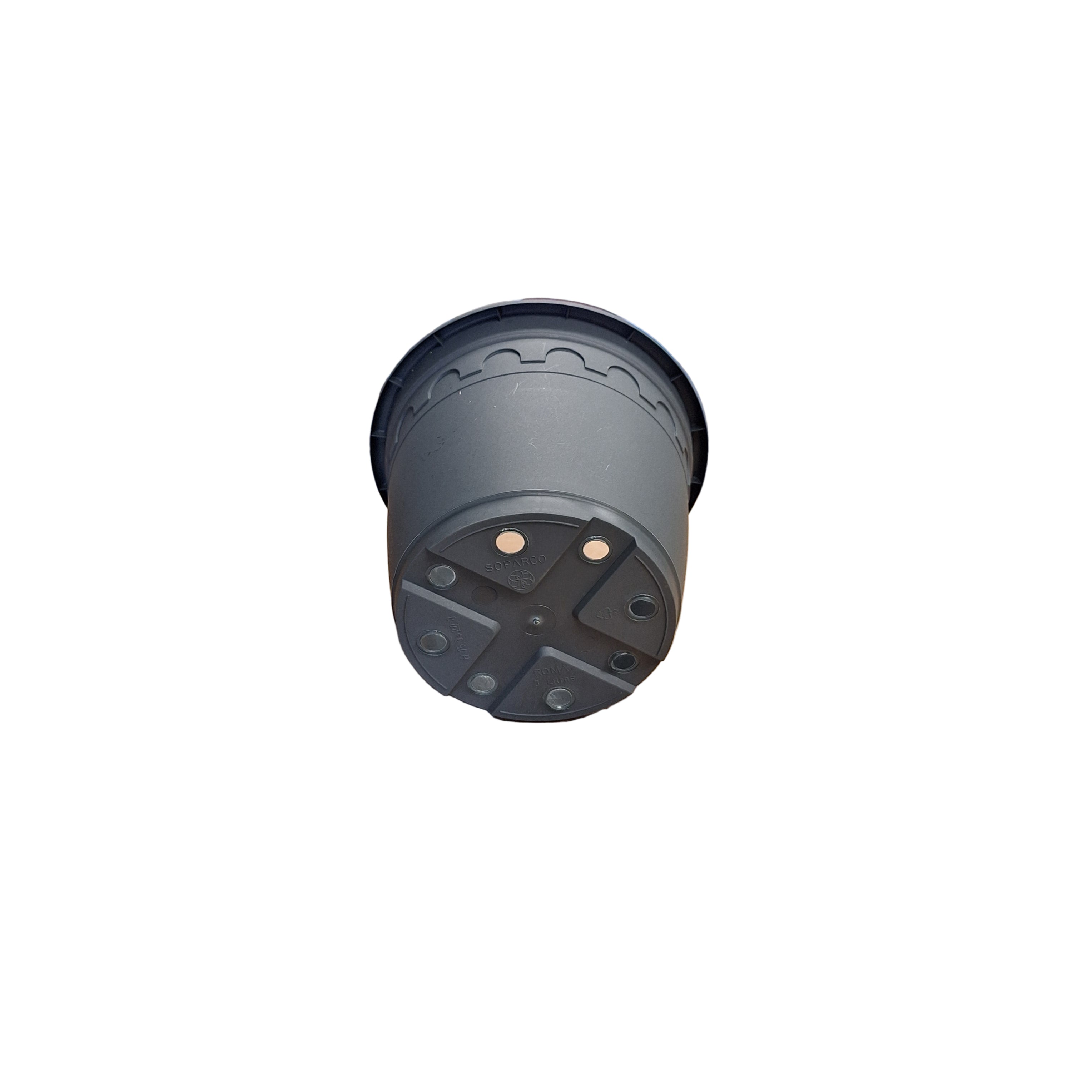 20cm 3L Round Plant Pots - Roma - Grey