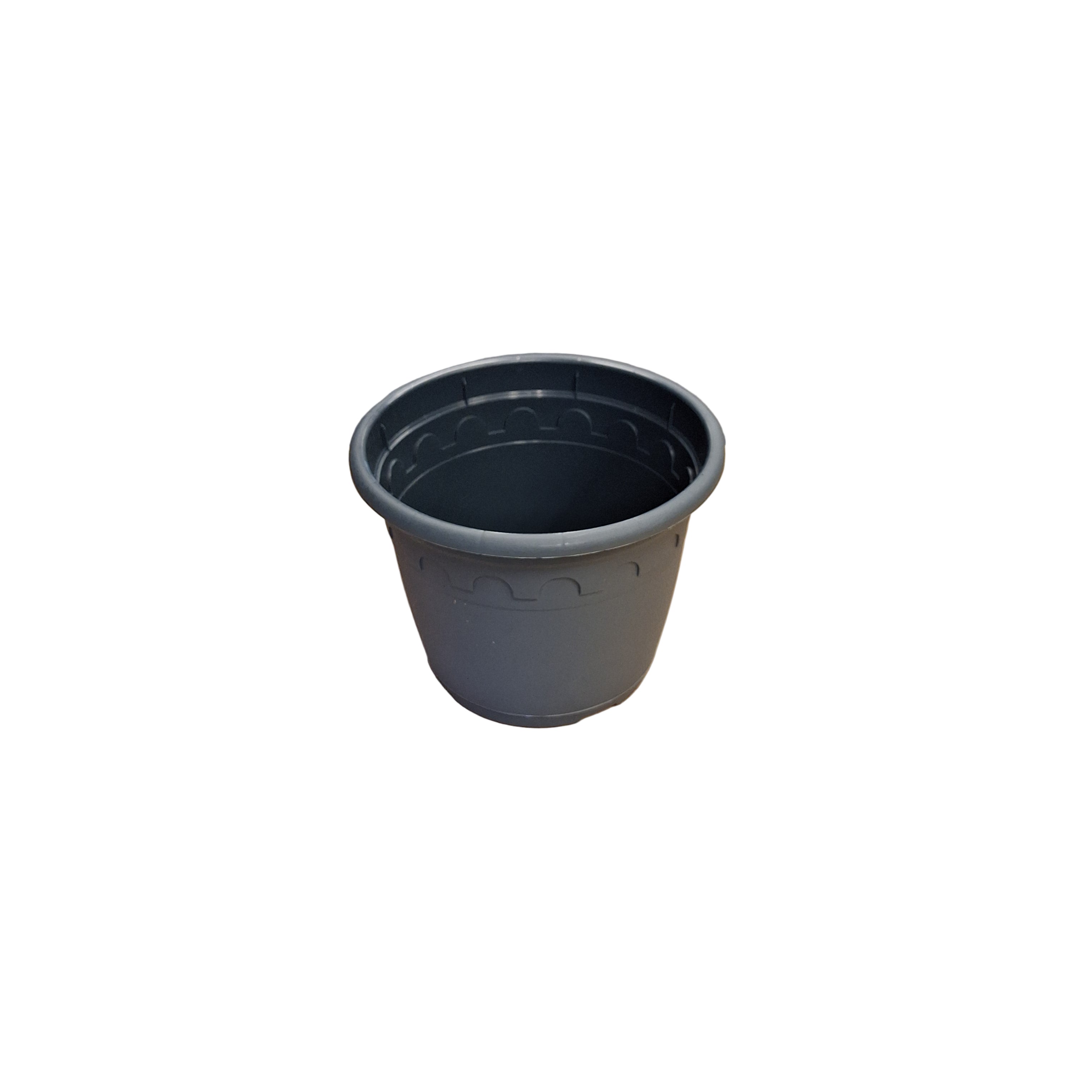 20cm 3L Round Plant Pots - Roma - Grey