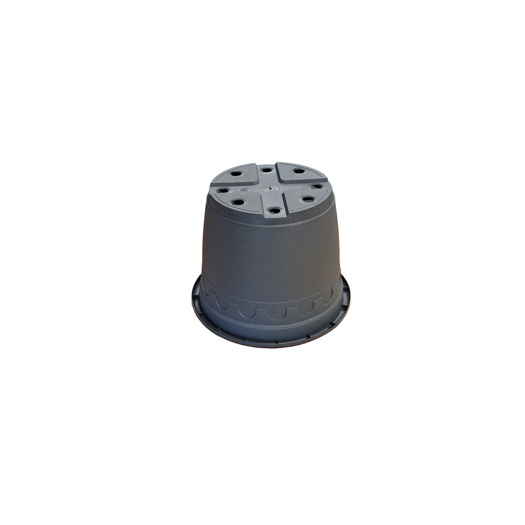 20cm 3L Round Plant Pots - Roma - Grey