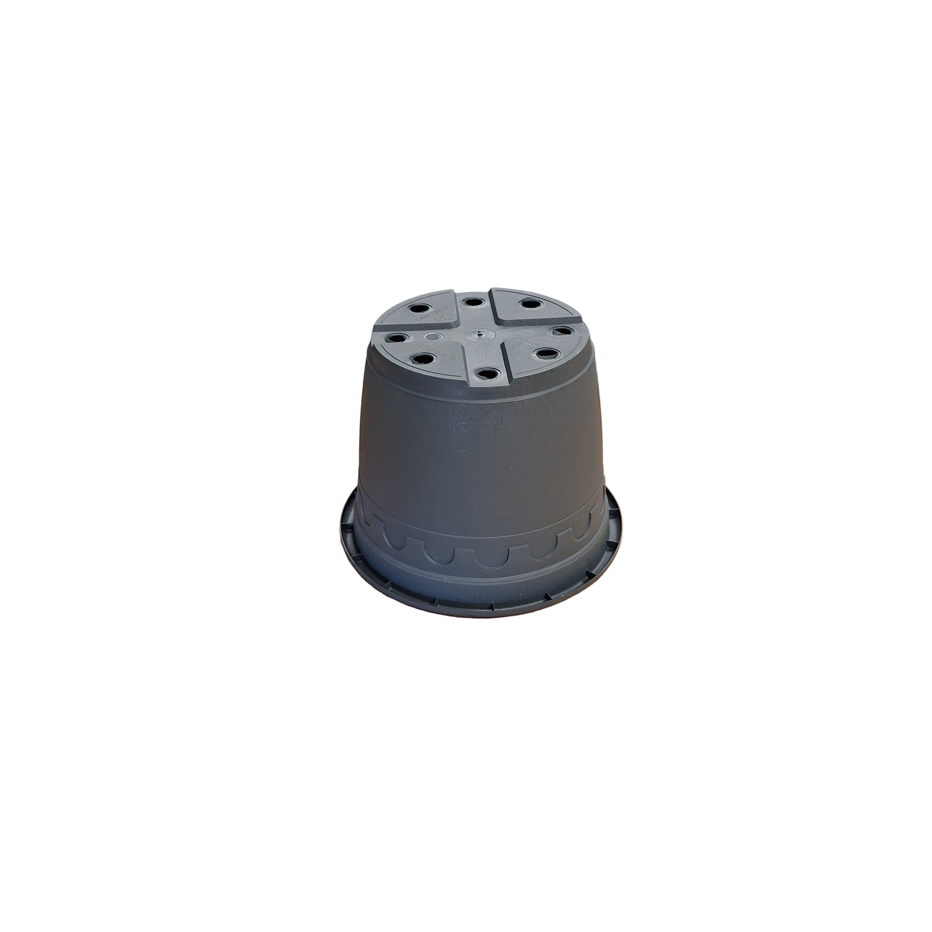 20cm 3L Round Plant Pots - Roma - Grey