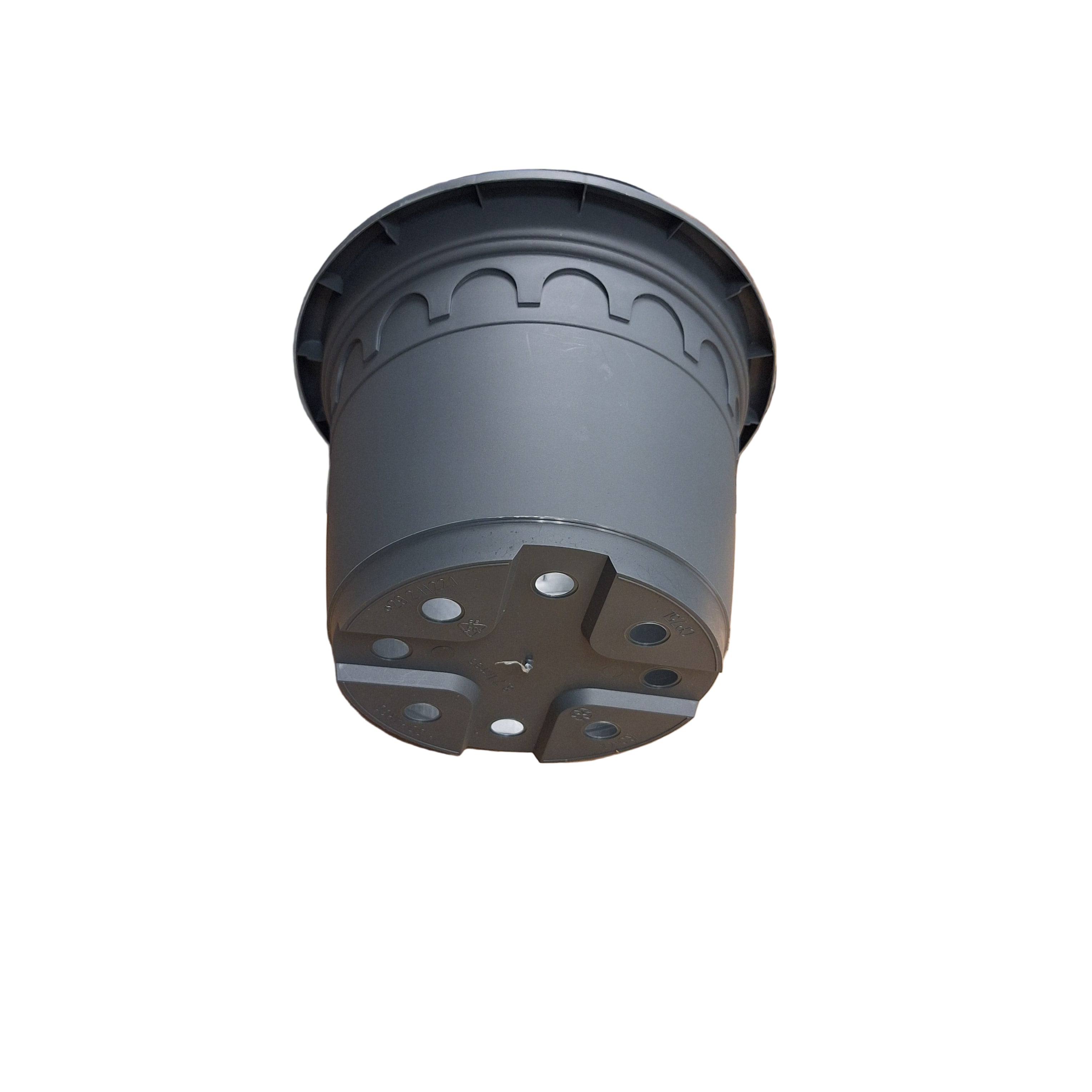 29cm 8.7L Round Plant Pots - Roma - Grey