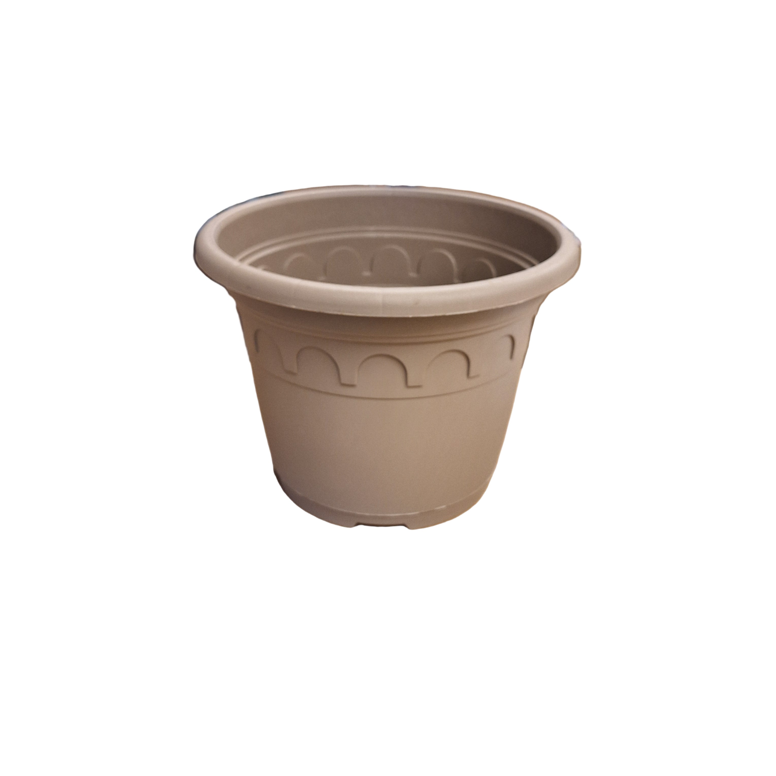 29cm 8.7L Round Plant Pots - Roma - Taupe
