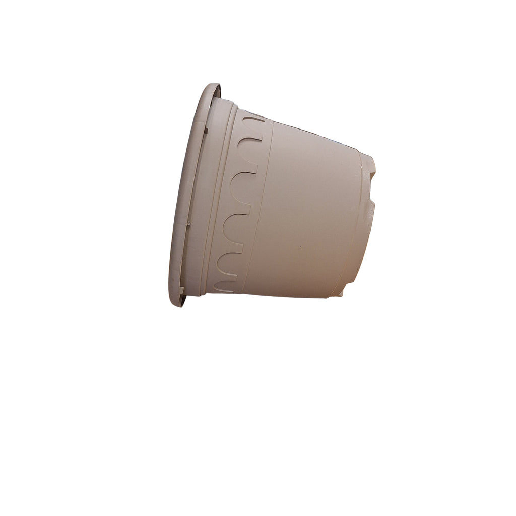 29cm 8.7L Round Plant Pots - Roma - Taupe