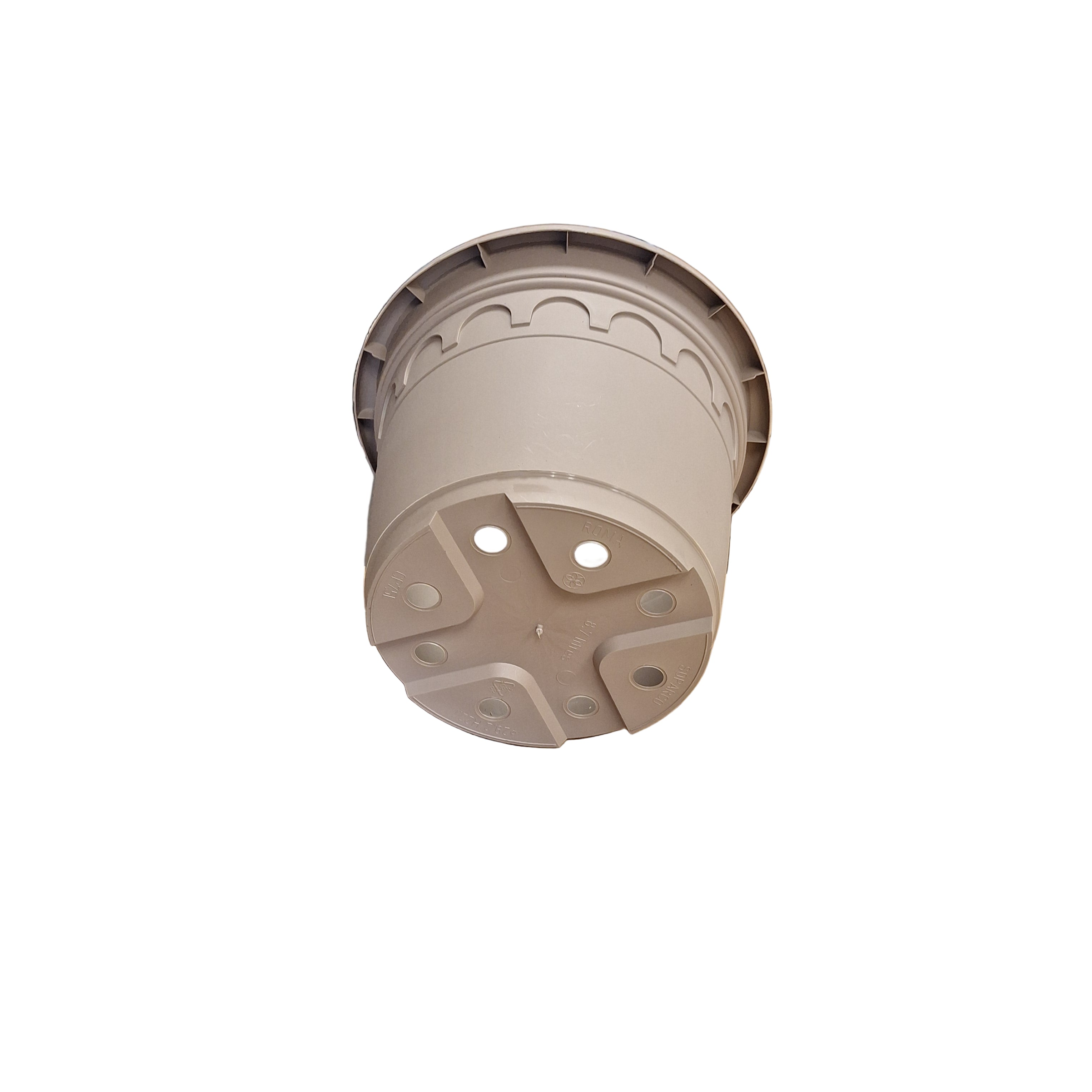 29cm 8.7L Round Plant Pots - Roma - Taupe