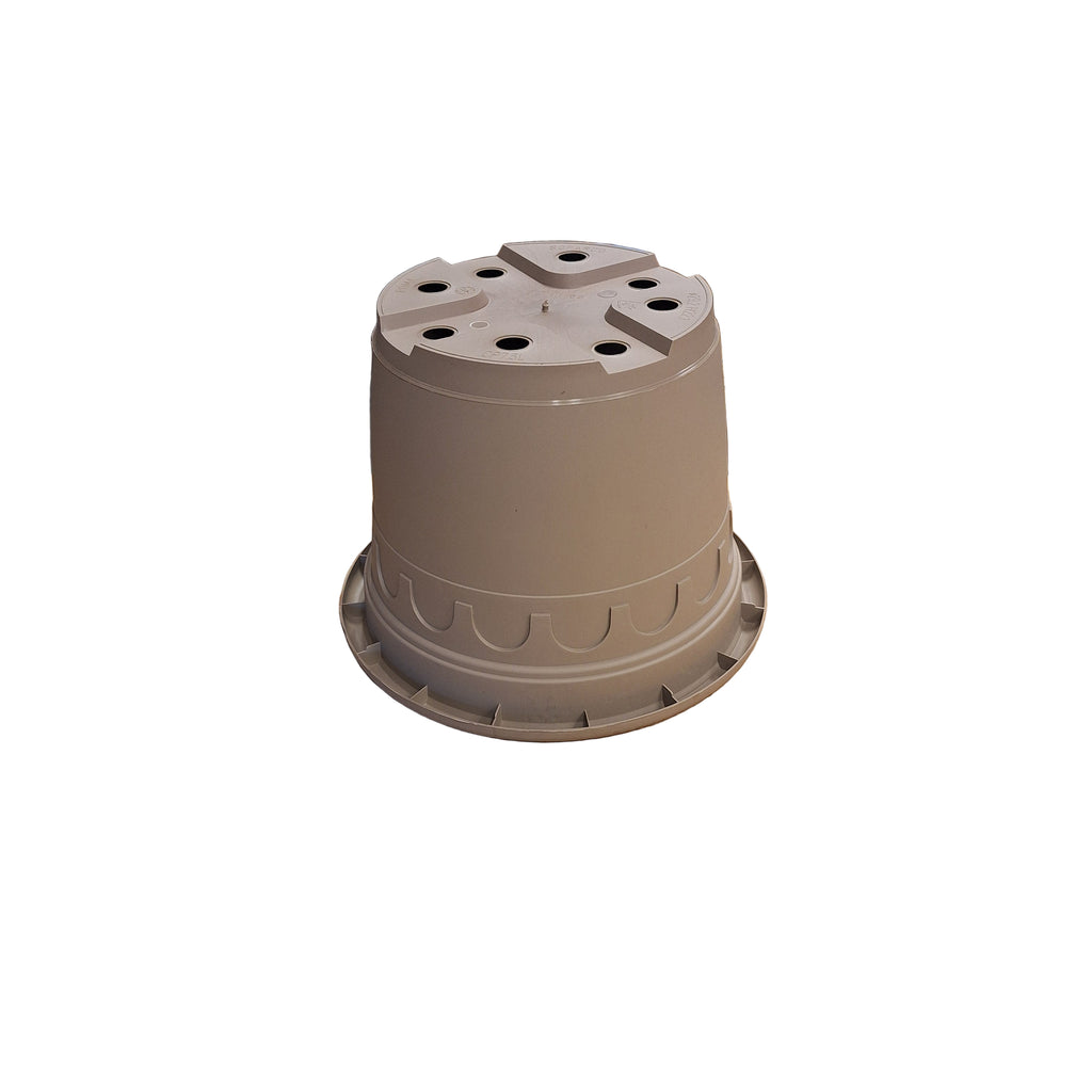29cm 8.7L Round Plant Pots - Roma - Taupe