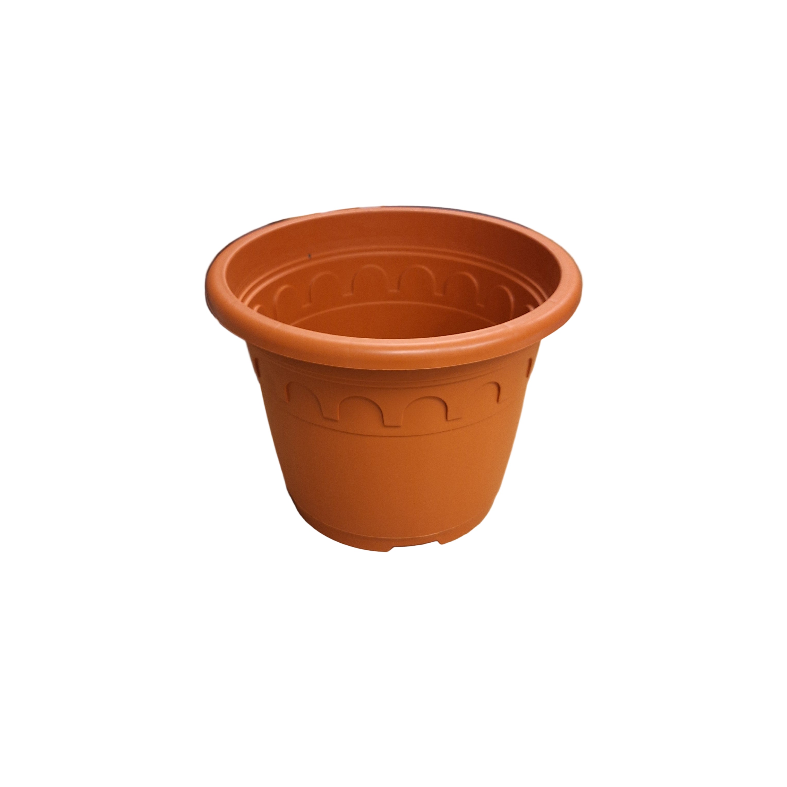 32cm 11.5L Round Plant Pots - Roma - Clay