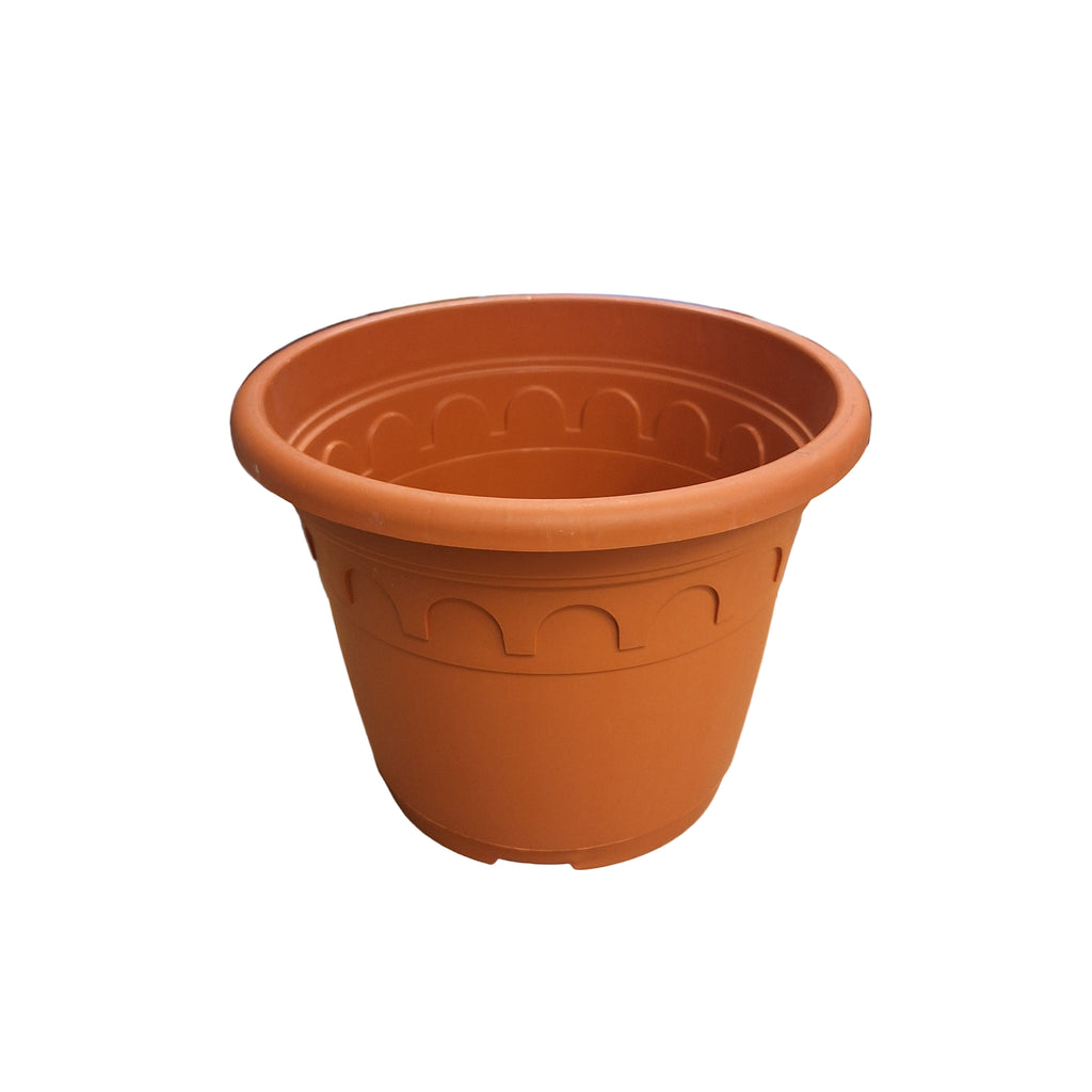 35cm 15L Round Plant Pots - Roma - Clay