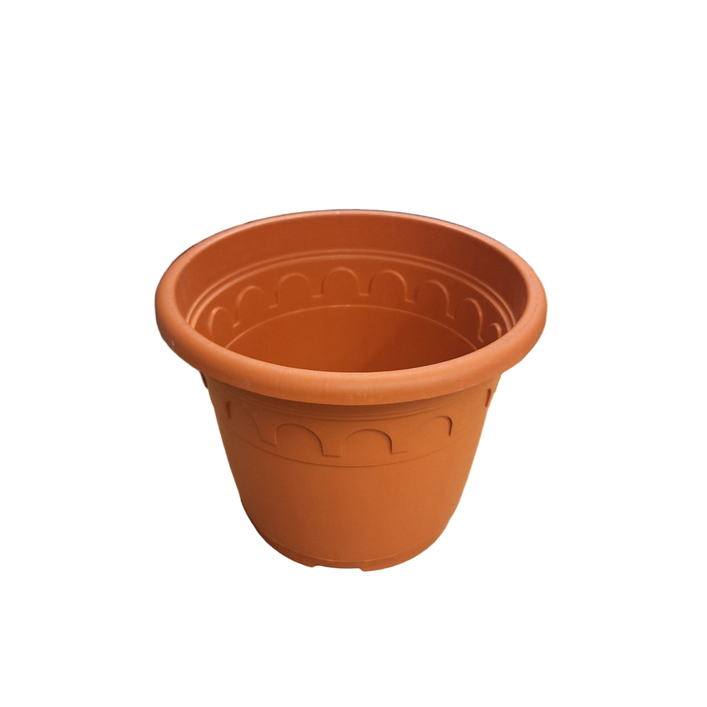 35cm 15L Round Plant Pots - Roma - Clay