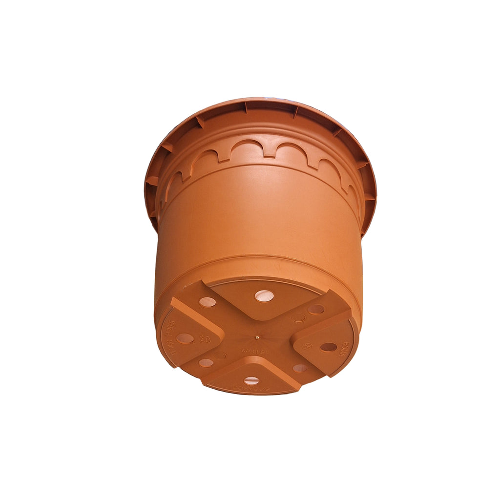 35cm 15L Round Plant Pots - Roma - Clay