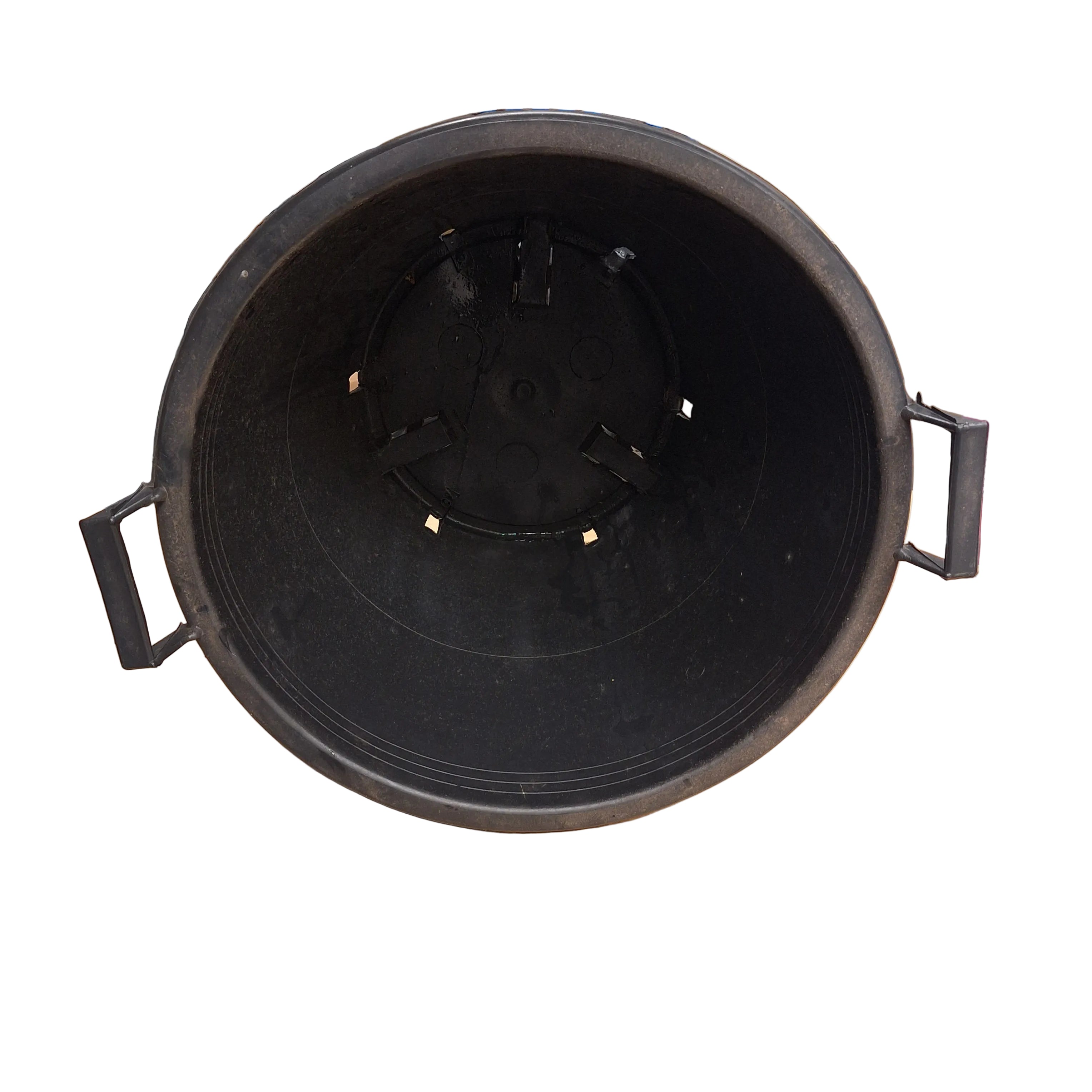 40cm 35L Round Plant Pot - With handles - Injection - Black
