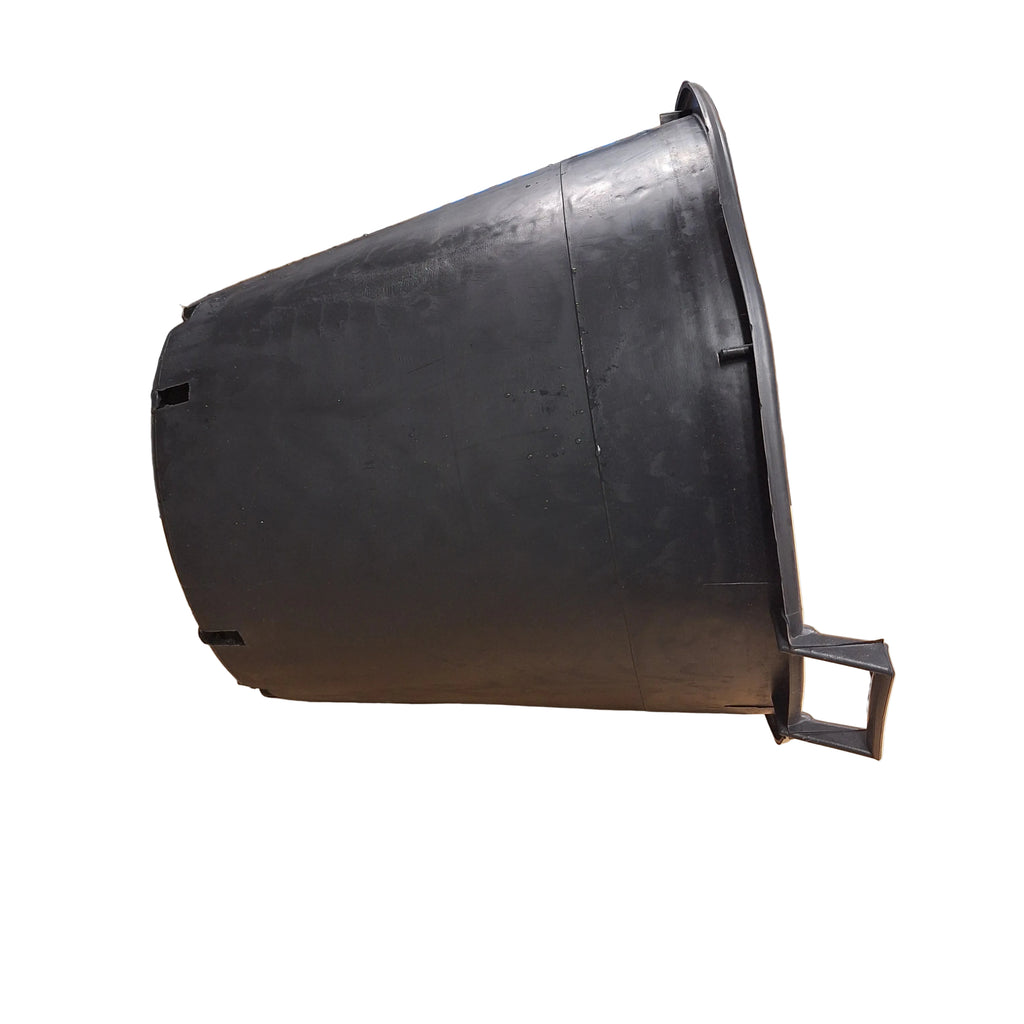 40cm 35L Round Plant Pot - With handles - Injection - Black