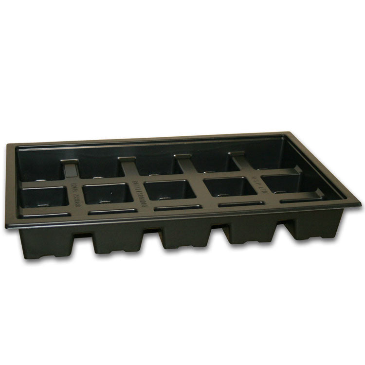 7cm x 15 pot Square carry tray - Black