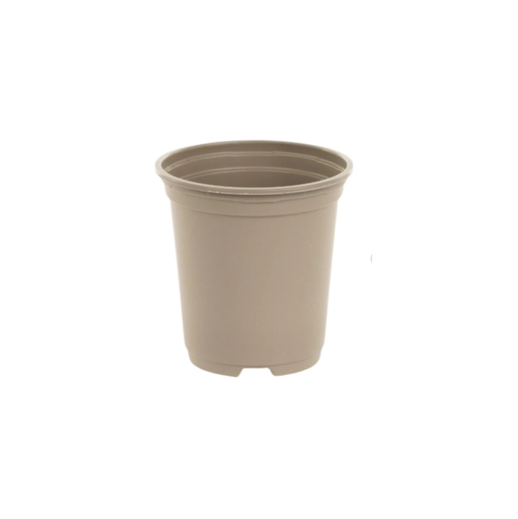 9cm Full Round Thermo-Formed Pots - Taupe