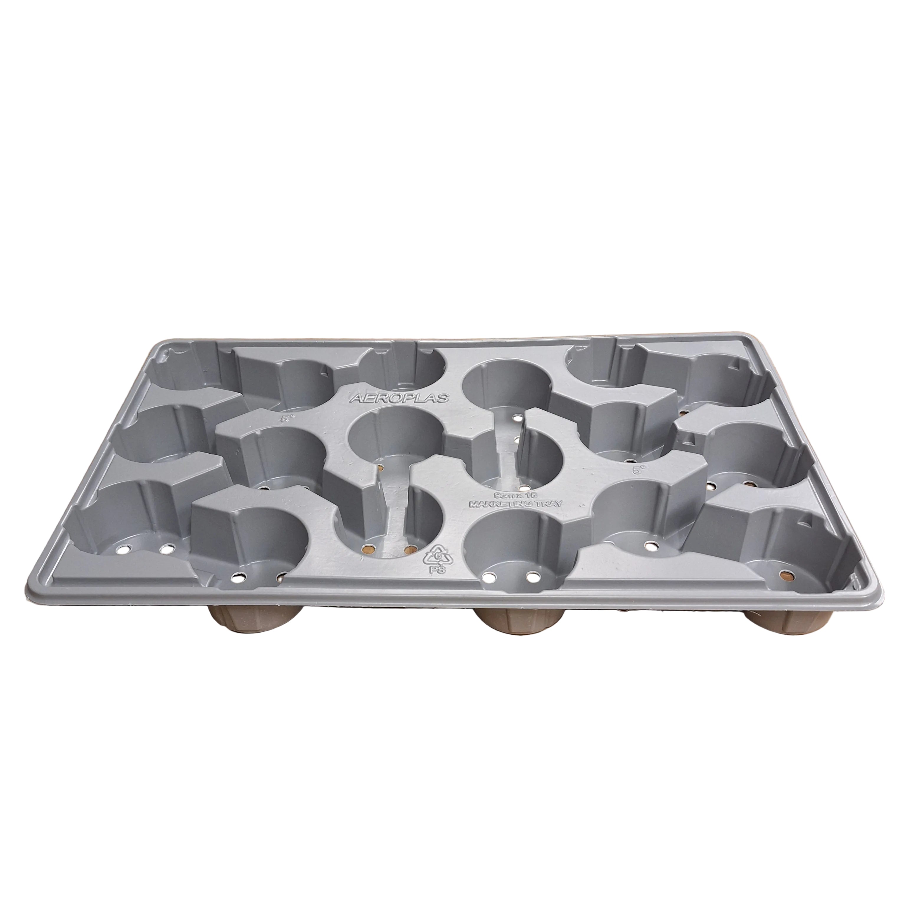 9cm x 18 pot Carry Tray  - Grey