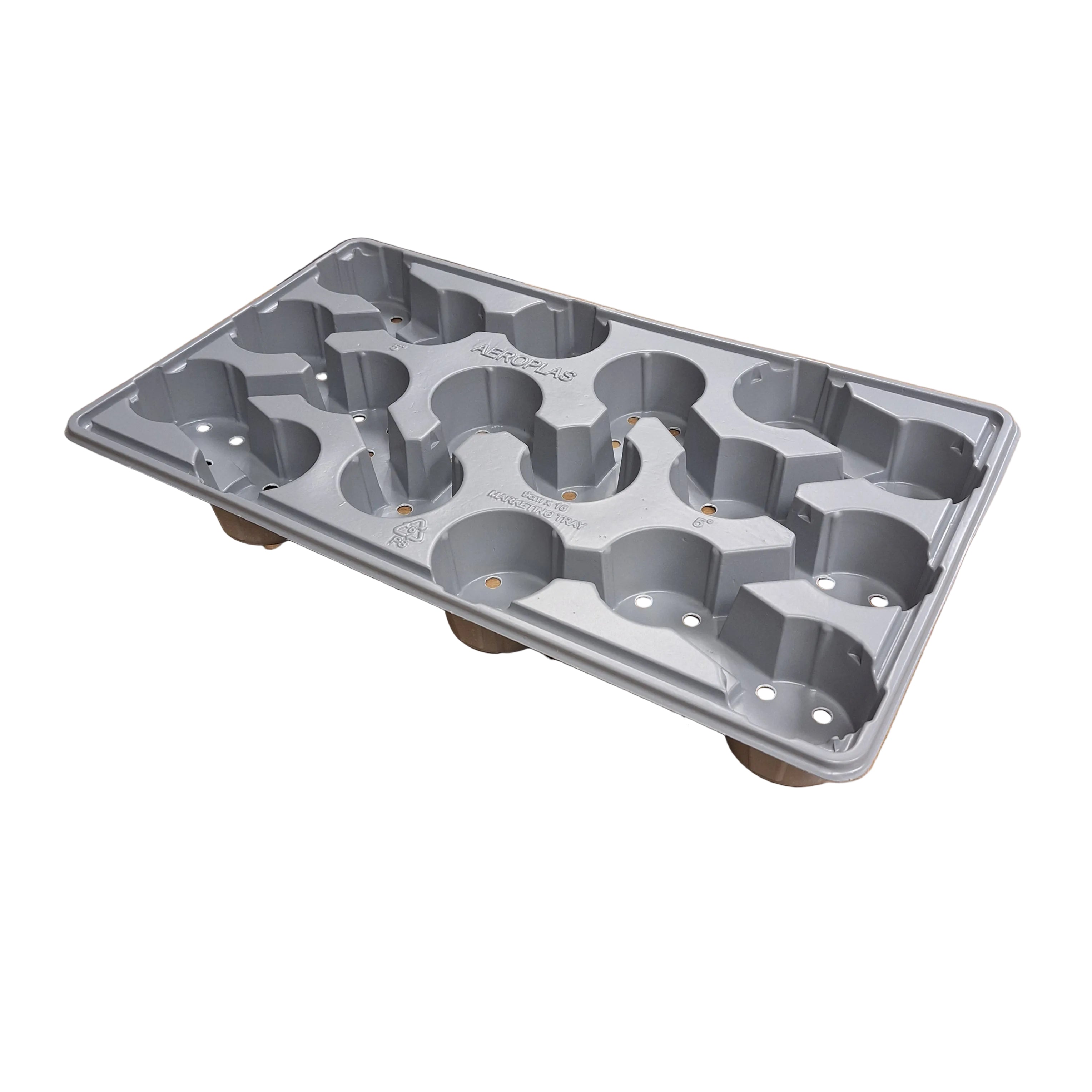 9cm x 18 pot Carry Tray  - Grey