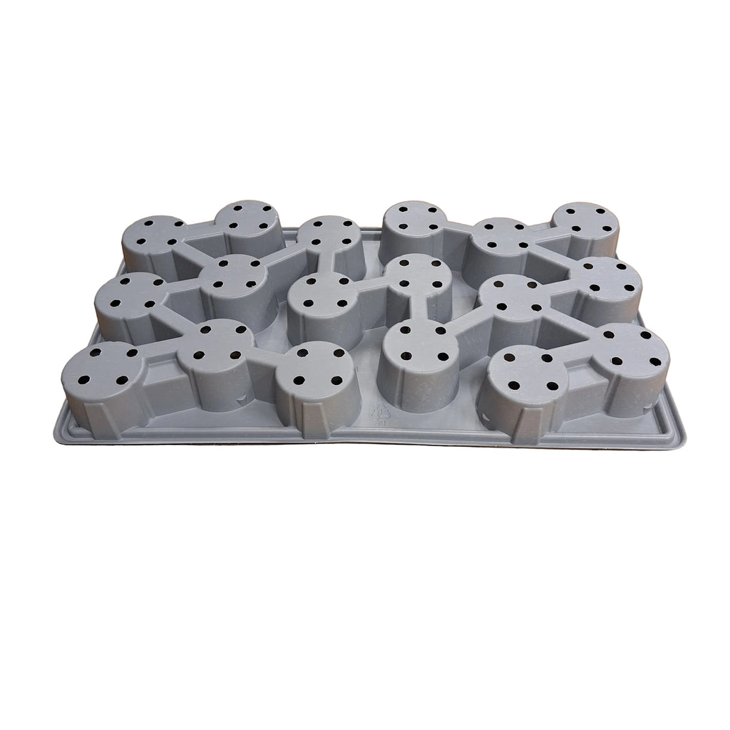 9cm x 18 pot Carry Tray  - Grey