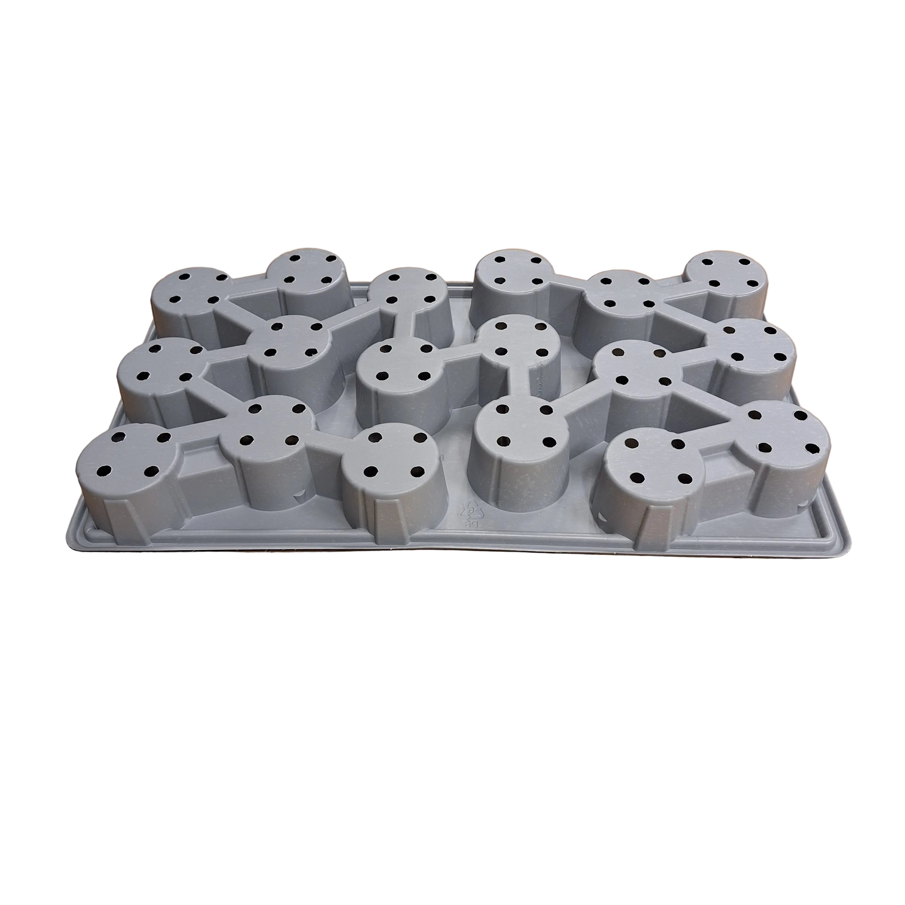 9cm x 18 pot Carry Tray  - Grey