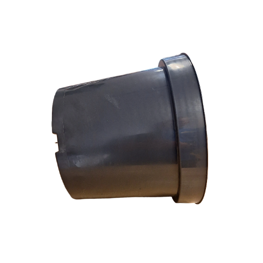 30cm 12L Round Plant Pot - Injection - Black