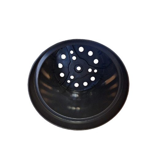 30cm 12L Round Plant Pot - Injection - Black