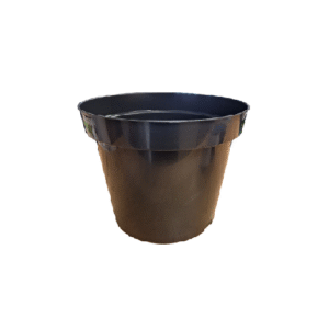 19cm 3L Round Plant Pot - Injection - Black