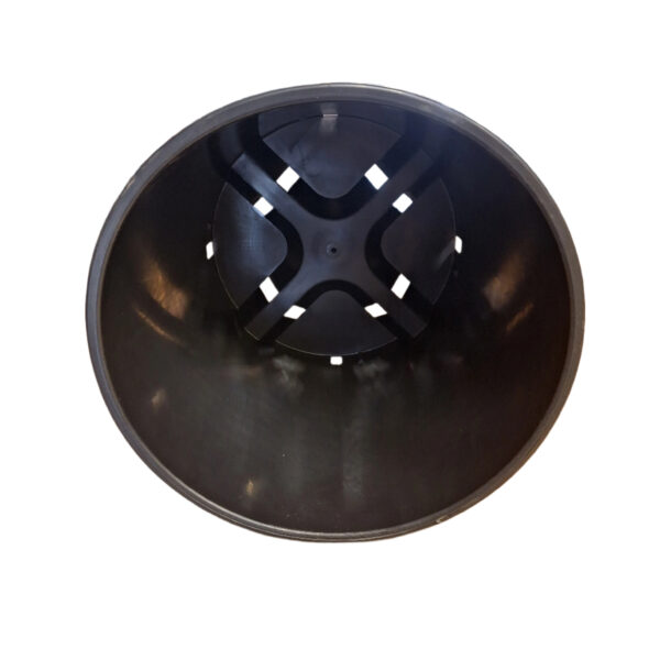 30cm 15L Round Plant Pot - Injection - Black - Image 5