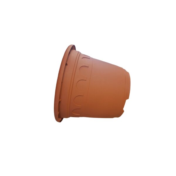 20cm 3L Round Plant Pots - Roma - Clay - Image 5