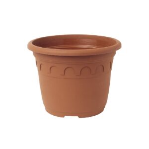 24cm 4.6L Round Plant Pots - Roma - Clay
