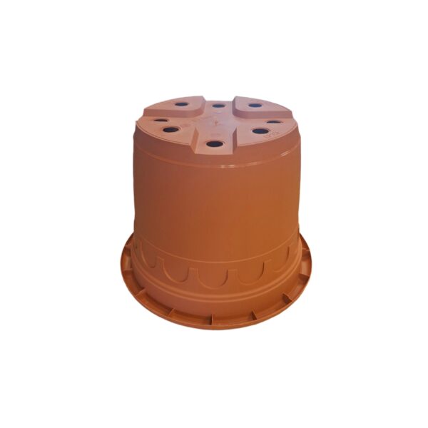 24cm 4.6L Round Plant Pots - Roma - Clay - Image 8