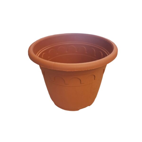 25cm 5.9L Round Plant Pots - Roma - Clay - Image 5