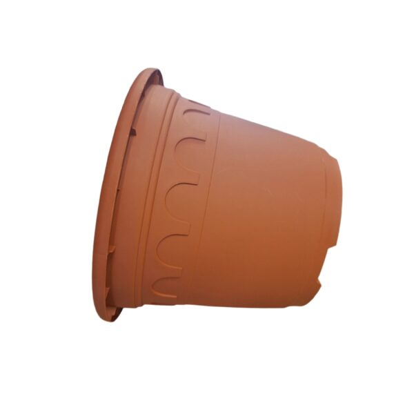 25cm 5.9L Round Plant Pots - Roma - Clay - Image 7