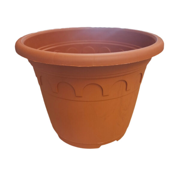 29cm 8.7L Round Plant Pots - Roma - Clay - Image 3
