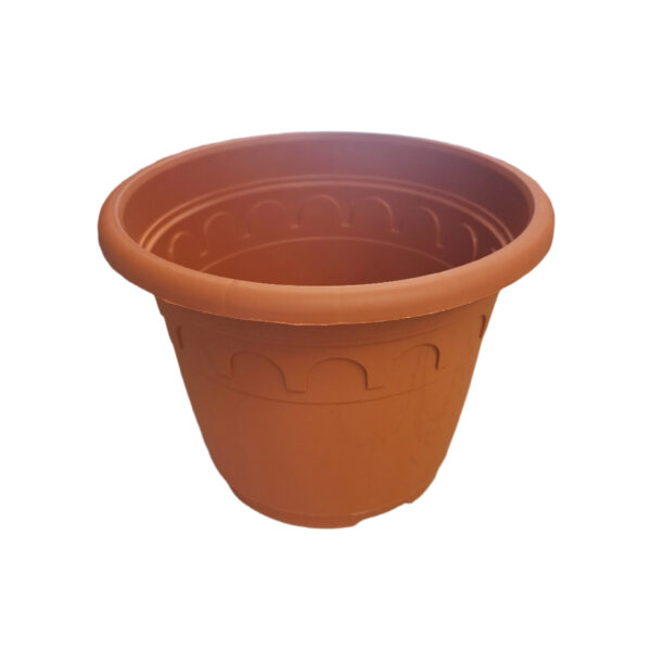 29cm 8.7L Round Plant Pots - Roma - Clay - Image 4